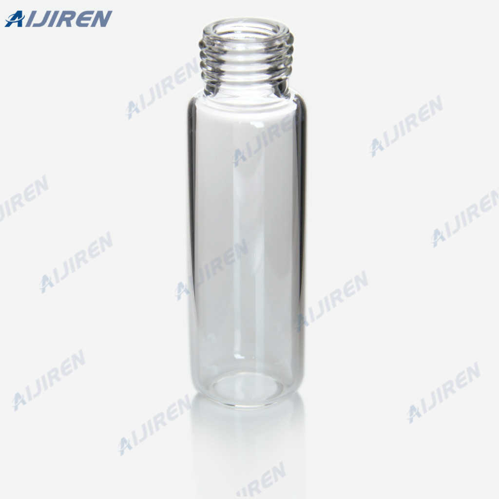 flat bottom gas chromatography vials with silicone septa